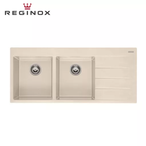 Reginox Breda 30-Left Granite Sink (Caffe Silvery)