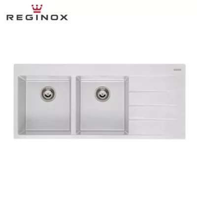 Reginox Breda 30-Left Granite Sink (Pure White)