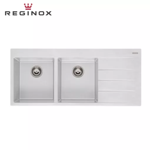 Reginox Breda 30-Left Granite Sink (Pure White)