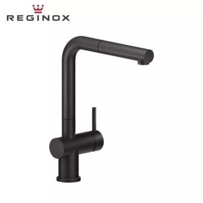 Reginox Cedar Pull Out Spout Sink Mixer (Black)