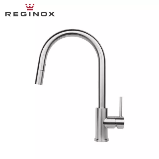 Reginox Huron Pull Out Spout Sink Mixer (Stainless Steel)