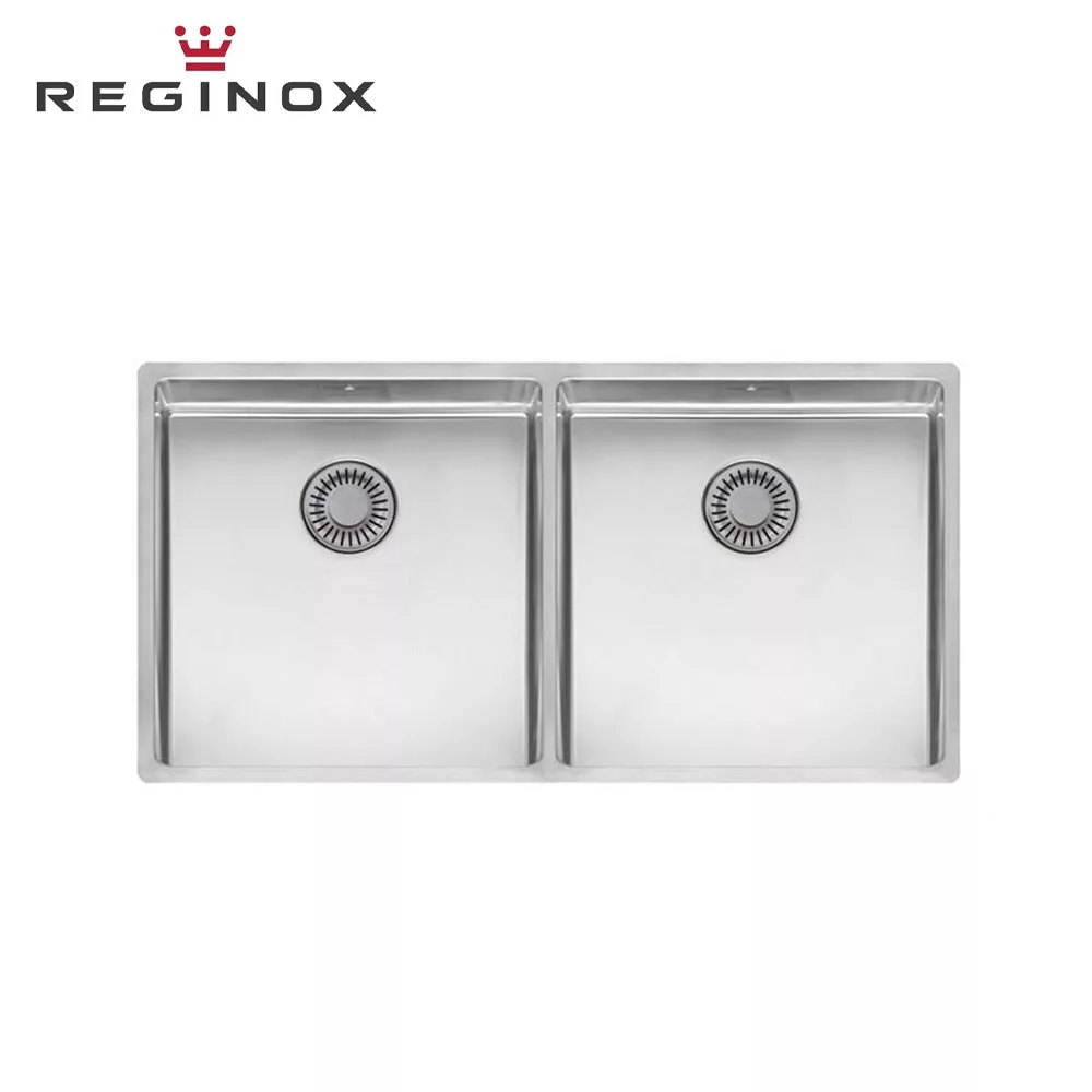 Reginox New York 40x40+ 40x40 Stainless Steel Sink