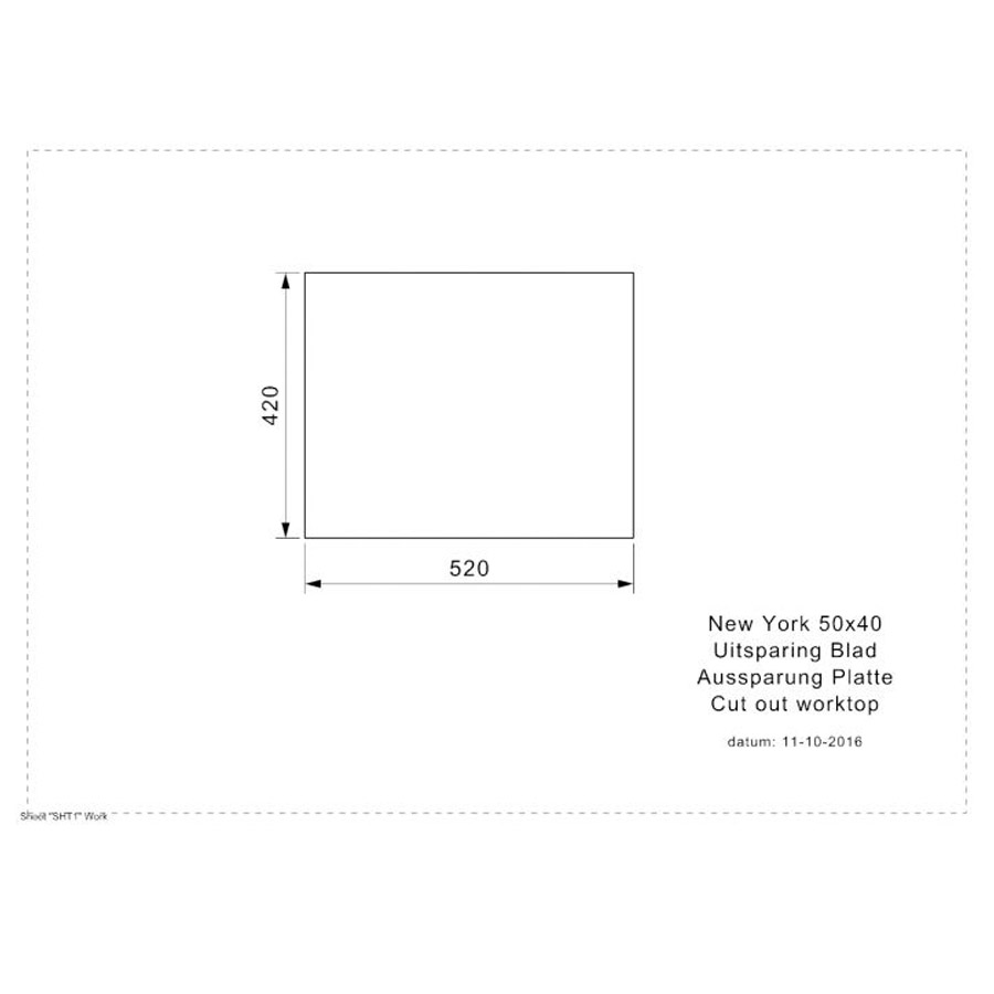 Reginox New York L 50 50x40 Comfort Integrated Stainless Steel Sink - Image 5