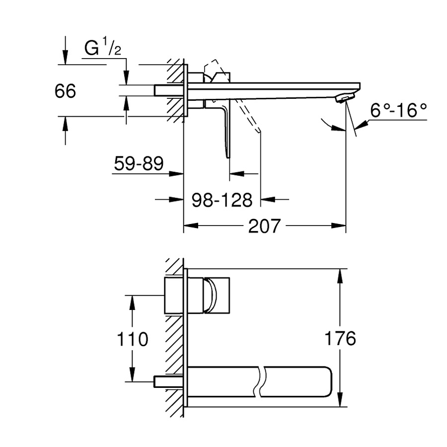 Grohe23444GL1 Conceal Basin Mixer Bacera