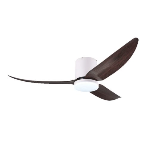 Bestar VITO 3 50 inch DC Ceiling Fan with LED (White + Dark Wood)