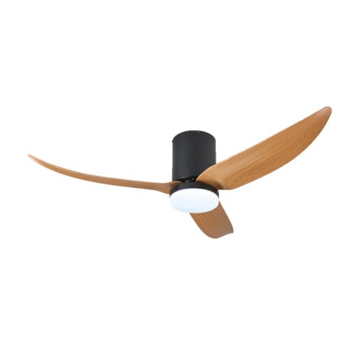 Bestar VITO 3 50inch DC Ceiling Fan with LED (Black + Light Wood)