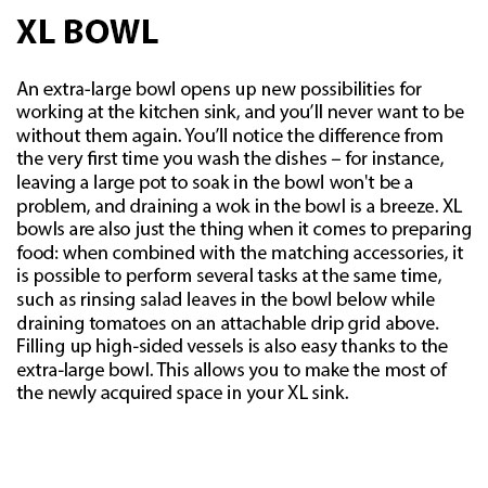 Blanco Dalago Series Sink XL BOWL feature detail
