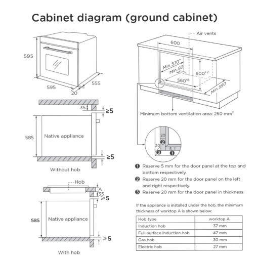 Midea MBI65M40SG Builtin Oven Bacera
