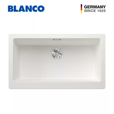 BLANCO Vintera XL-9-UF Granite Sink with Farmhouse Flair (White)