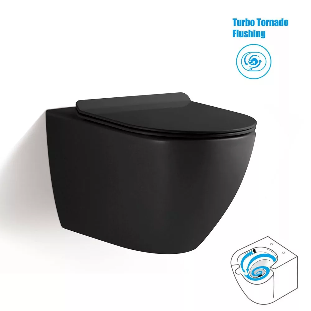 Magnum 905 Wall Hung Water Closet with Turbo Tornado Flushing