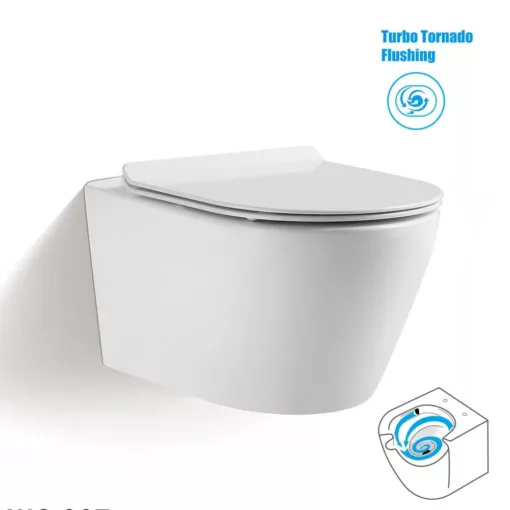Magnum 908 Wall Hung Water Closet with Turbo Tornado Flushing WC