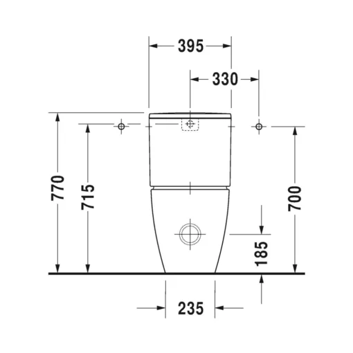 Duravit MeByStarck 217009 CloseCoupledWaterCloset Bacera