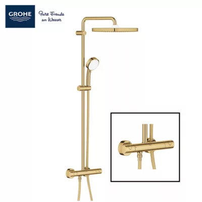 Grohe 26689GL0 Tempesta Cosmopolitan Rainshower System with Thermostat