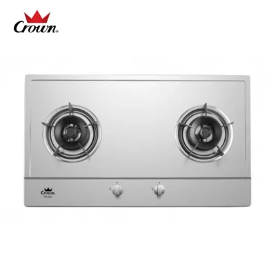 Crown CR-222 2 Burner Stainless Steel Gas Hob