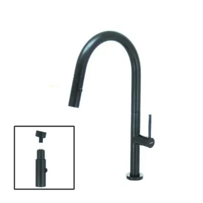 Fidelis FT-67B5C-BK Pull Out Sink Tap (Black)