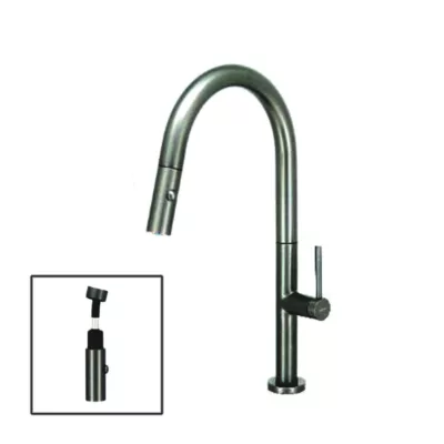 Fidelis FT-67B5C-HGM Pull Out Sink Tap (Gun Metal)