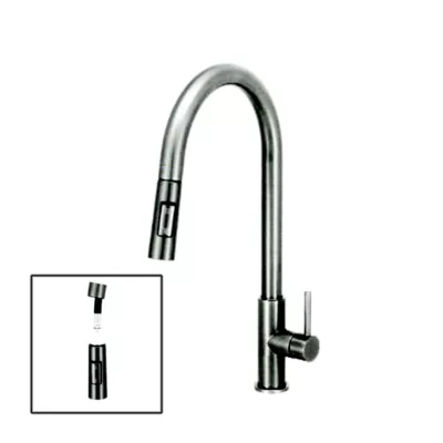 Fidelis FT-67N5C-HGM Pull Out Sink Tap (Gun Metal)