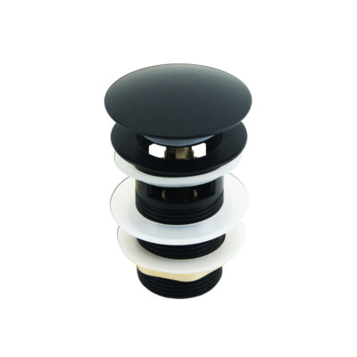 FT-1007-BK Basin Waste with Overflow (Black)