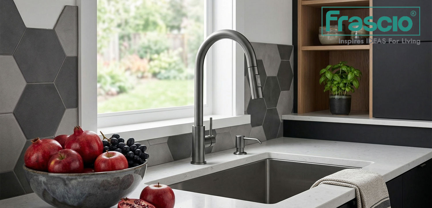 Frascio-506.5.101.GM-Gunmetal-Finish-Sink-Tap-With-Pull-Out-Kitchen-View
