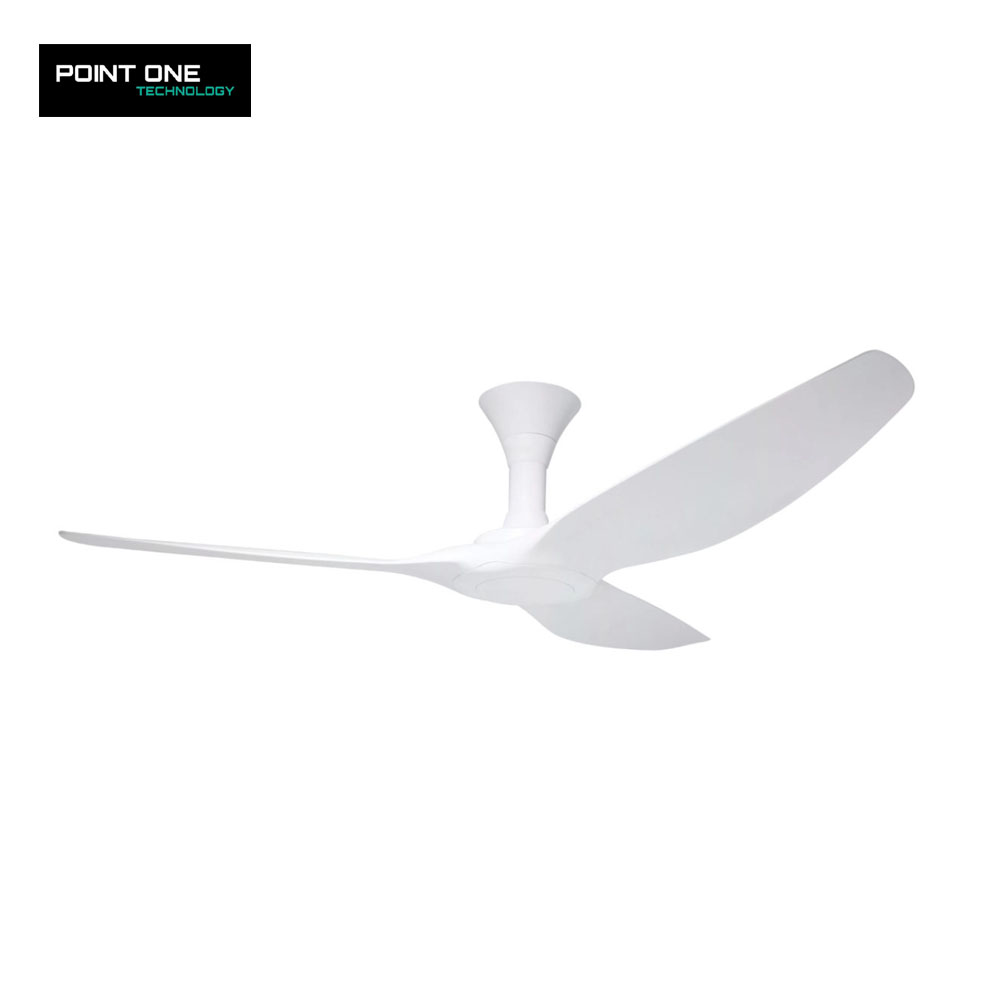 Point One Typhoon Vspec-IV RS Ceiling Fan (Polar White Casing + Polar White Blade) w light kit