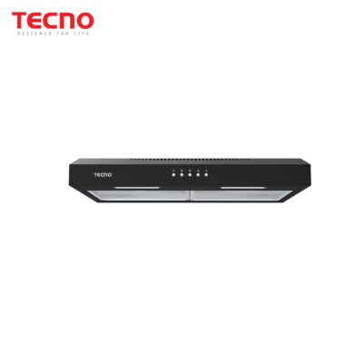 Tecno TCH-6011TL-BK 60cm Full Matte Black Ultra Slim Hood with Black Front Panel