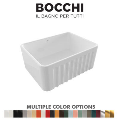 BOCCHI 1099 Lavello Decorated Fireclay Kitchen Sink