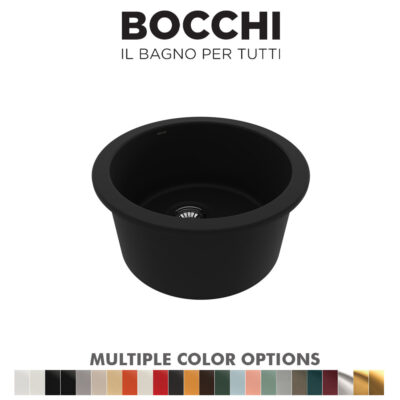 BOCCHI 1361-004-0120 Sotto Fireclay Kitchen Sink (Matt Black color)