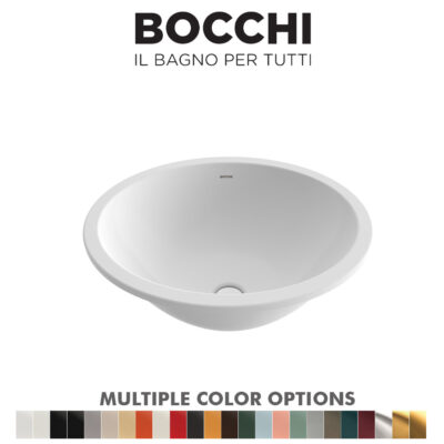 BOCCHI 1384 Parma Ceramic Undermount Basin White