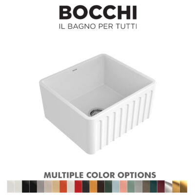 BOCCHI 1603 Lavello Decorated Fireclay Kitchen Sink
