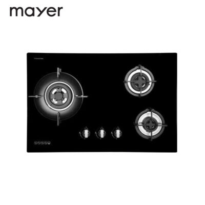 Mayer MMGH7503HI 75cm 3 Burner Glass Gas Hob
