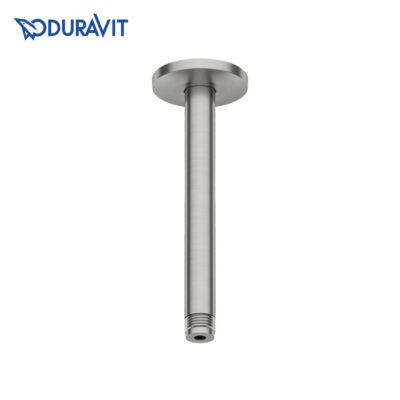 Duravit 067-0025-070 Ceiling-Mount Shower Arm 210mm (Brushed Stainless Steel)