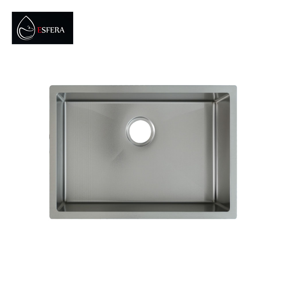 Esfera EKS-6045-NSS Stainless Steel Embossed Nano Kitchen Sink