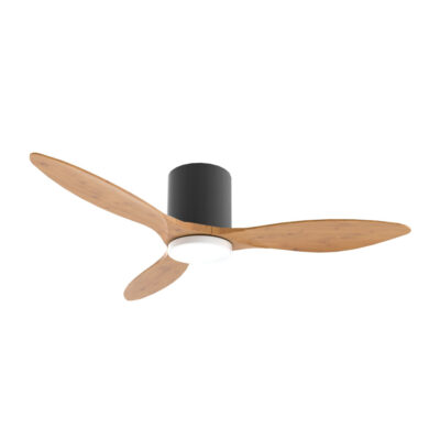 Alaska EBEY DC Ceiling Fan (Black-Parquet Wood) 46inch