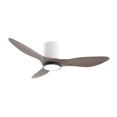 Alaska EBEY DC Ceiling Fan (White-Black Wood) 46inch