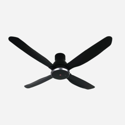 KDK W56WV 4-Blades Remote Control DC Ceiling Fan (Black)