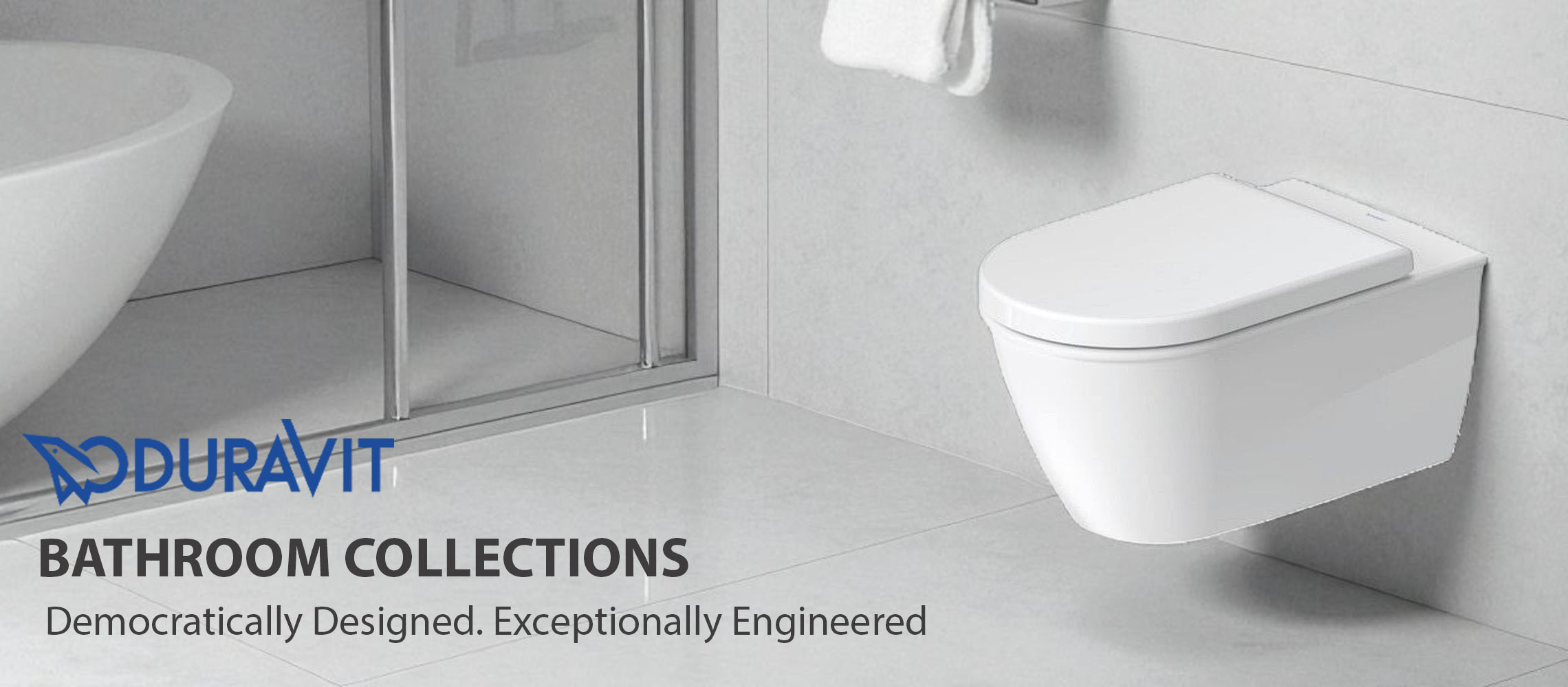 Duravit 254409 Wall Mounted Toilet Bathroom View