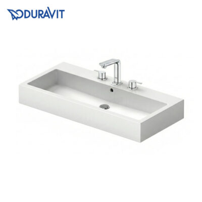 Duravit-045410-0030-Vero-Wall-Hung-Basin-with-faucet