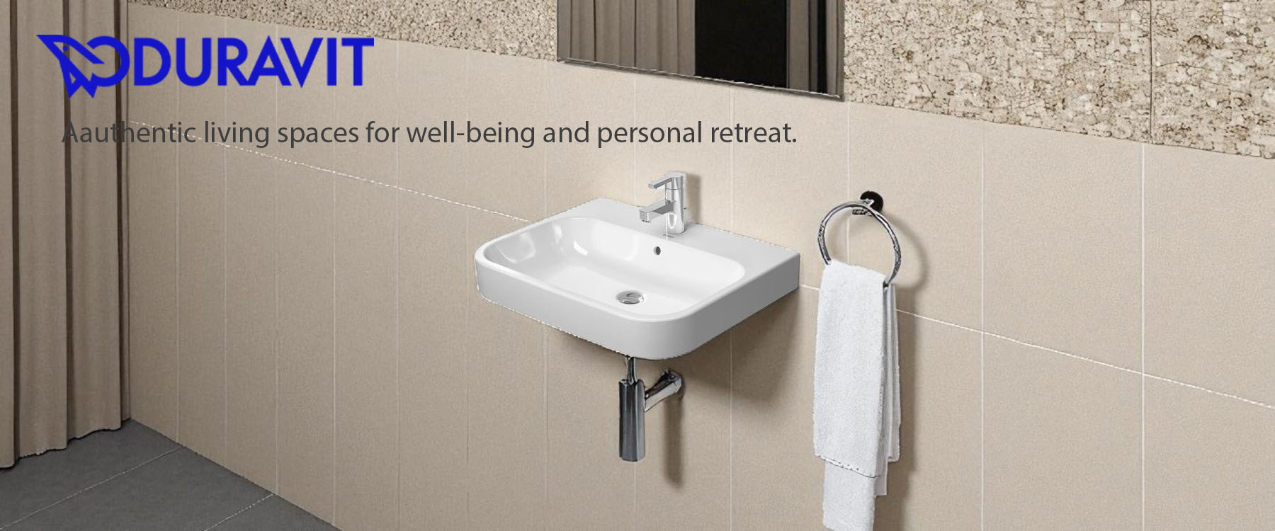 Duravit 231865 Wall Hung Basin Background