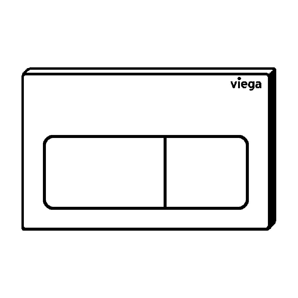 Viega K86013-B Flush plate (Black Matt) Outlook