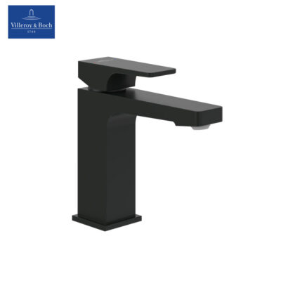 Villeroy-&-Boch-Architectura-Square-TVW125001000K5-Single-lever-Basin-Mixer-(Matt-Black)