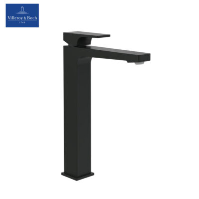 Villeroy-&-Boch-Architectura-Square-TVW125002000K5-Single-lever-Tall-Basin-Mixer-(Matt-Black)