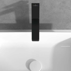 Villeroy-&-Boch-Architectura-Square-TVW125002000K5-Single-lever-Tall-Basin-Mixer-(Matt-Black)