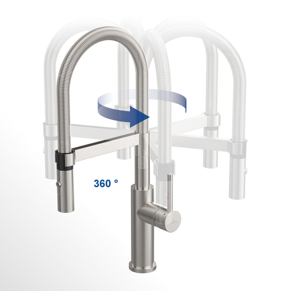 Villeroy-&-Boch-Steel-Expert-2.0-Sink-Mixer-(Stainless-Steel)