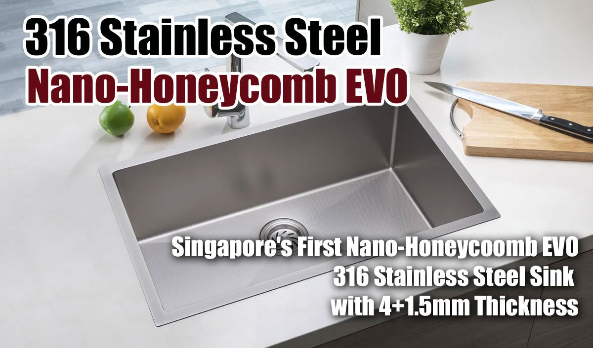 316-Stainless-Steel-Nano-Honeycomb-EVO-Kitchen-Sink