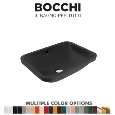 BOCCHI 1006-004-0125 Scala Arch Ceramic Undermount Basin (Matt Black)