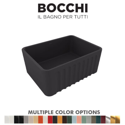 BOCCHI-1099-020-0120-Lavello-Decorated-Fireclay-Kitchen-Sink-(Matt-Anthracite)