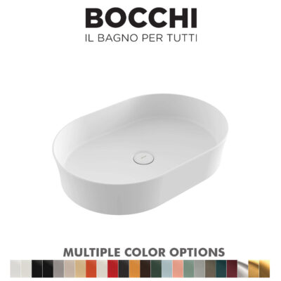 BOCCHI-1521-002-0125-Sottile-Slim-Line-Ceramic-Basin-(Matt-White)