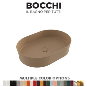 BOCCHI 1521-011-0125 Sottile Slim Line Ceramic Basin (Matt Cashmere)
