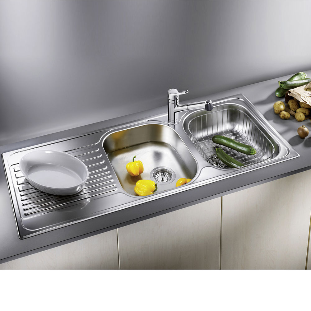 BLANCO-TIPO-8-S-Double-Bowl-with-Drainer-Sink