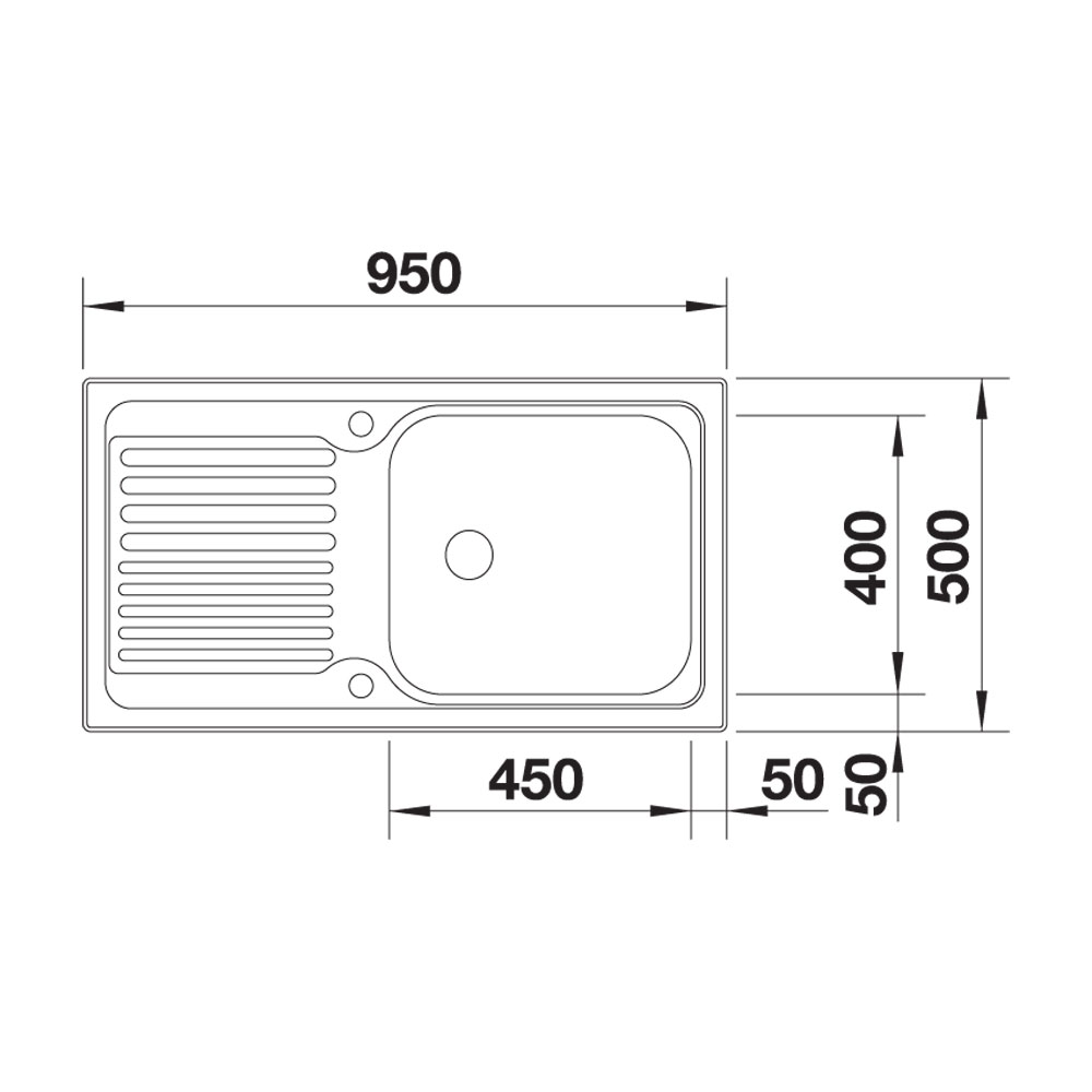 BLANCO-TIPO-XL-6-S-Stainless-Steel-Sink-Spec-Drawing-1